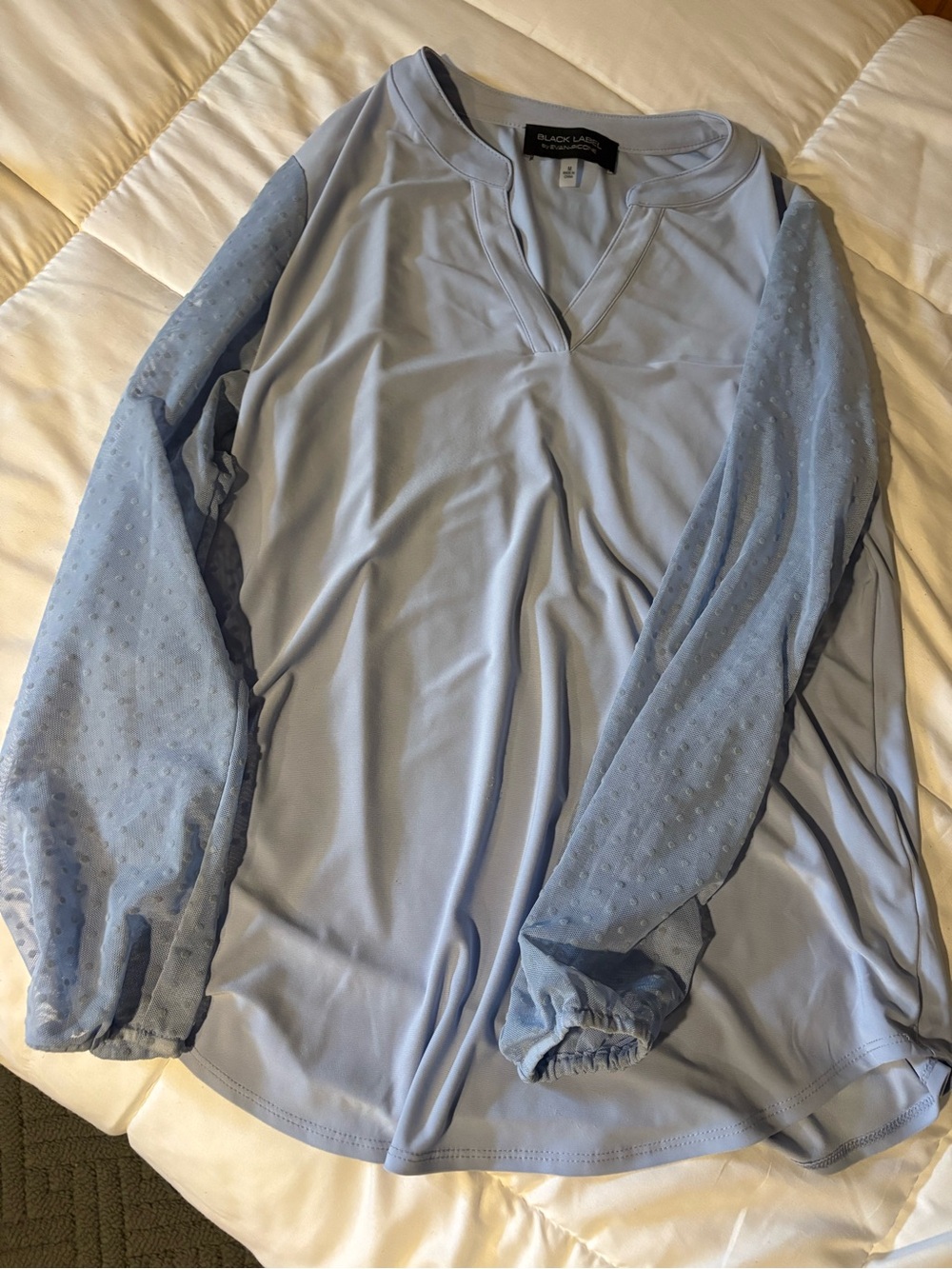 Light Blue Long-Sleeve blouse